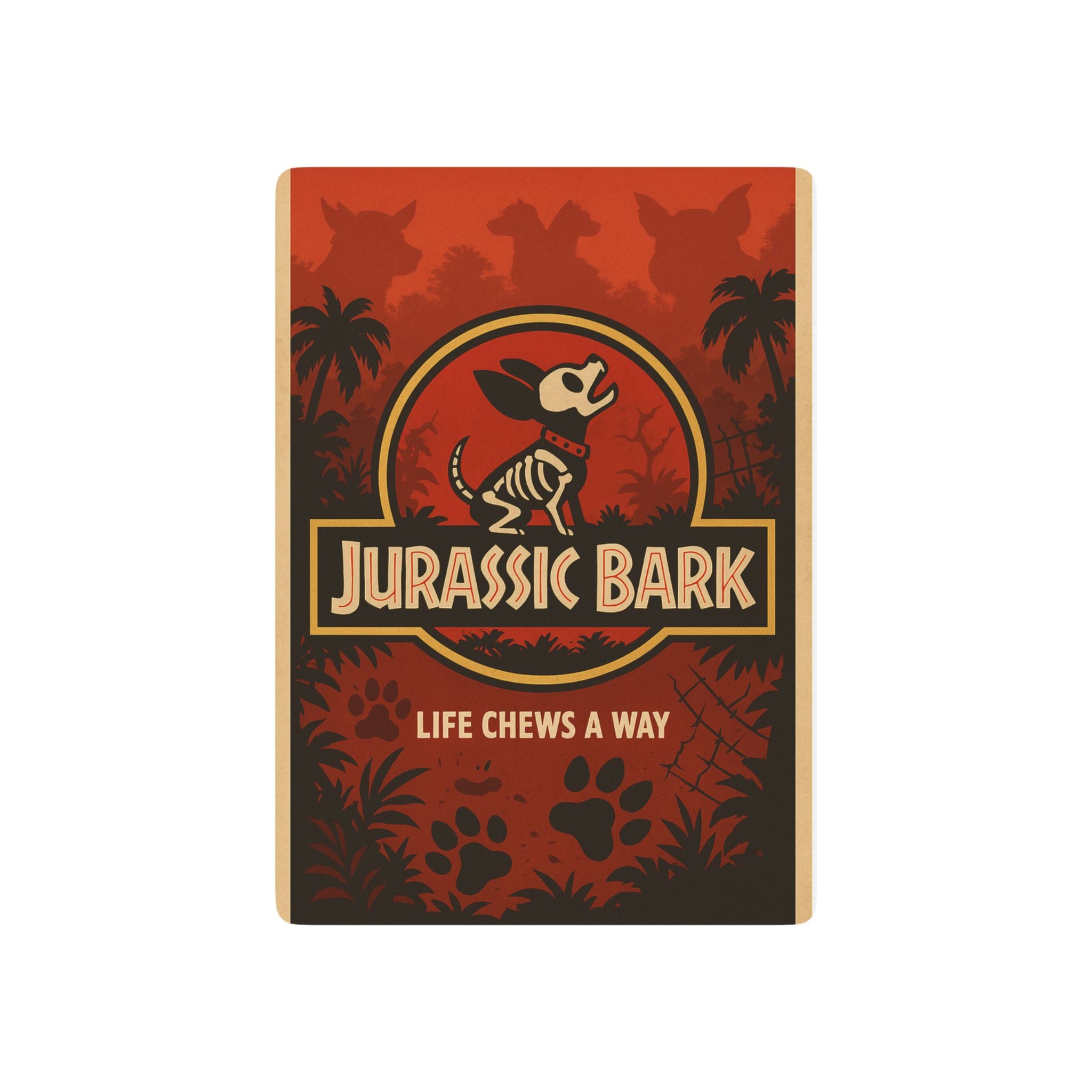 Jurassic Bark Playing Cards | Funny Gift for Dog Lovers and Movie Fans
